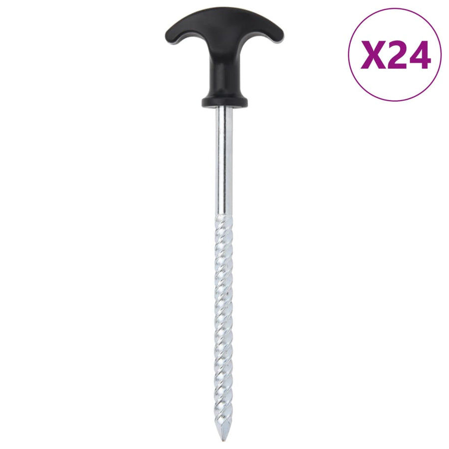 Tentharingen 24 st Ø7 mm 17 cm gegalvaniseerd staal