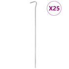Tent pegs 25 pcs Ø5 mm 30 cm galvanized steel