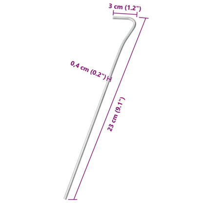 Tentharingen 50 st Ø4 mm 23 cm gegalvaniseerd staal