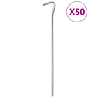 Tent pegs 50 pcs Ø5 mm 23 cm galvanized steel