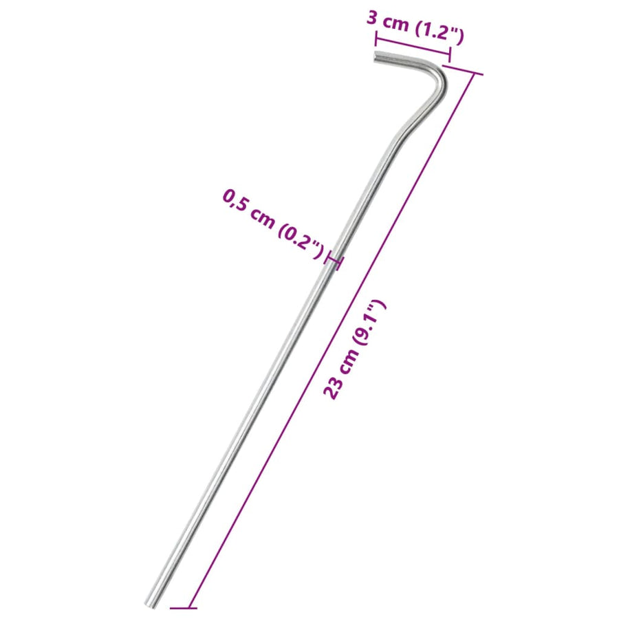 Tentharingen 50 st Ø5 mm 23 cm gegalvaniseerd staal