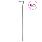 Tent pegs 25 pcs Ø5 mm 23 cm galvanized steel