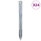 Tent pegs 24 pcs Ø20 mm 22 cm galvanized steel