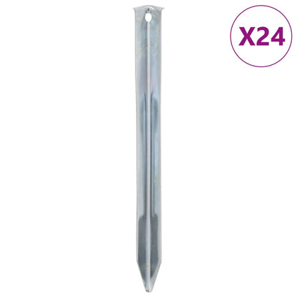 Tentharingen 24 st Ø20 mm 22 cm gegalvaniseerd staal