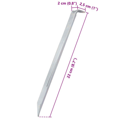 Tentharingen 24 st Ø20 mm 22 cm gegalvaniseerd staal