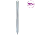 Tent pegs 24 pcs Ø20 mm 30 cm galvanized steel