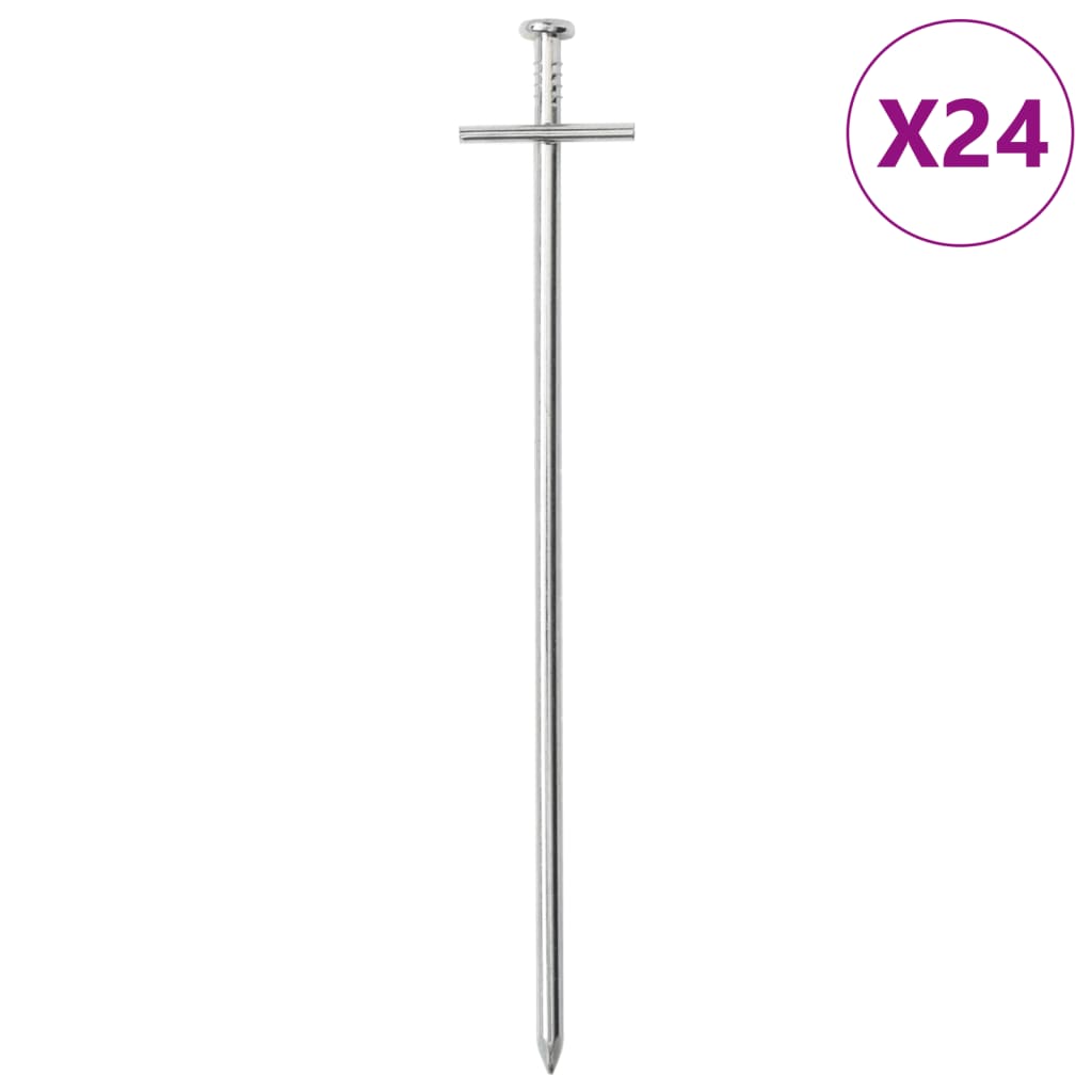 Tentharingen 24 st Ø6 mm 23 cm gegalvaniseerd staal