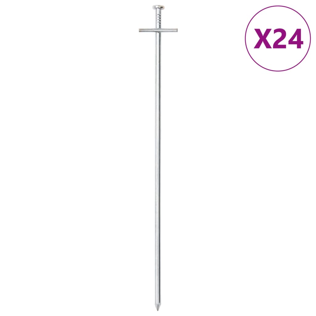 Tentharingen 24 st Ø6 mm 29,5 cm gegalvaniseerd staal
