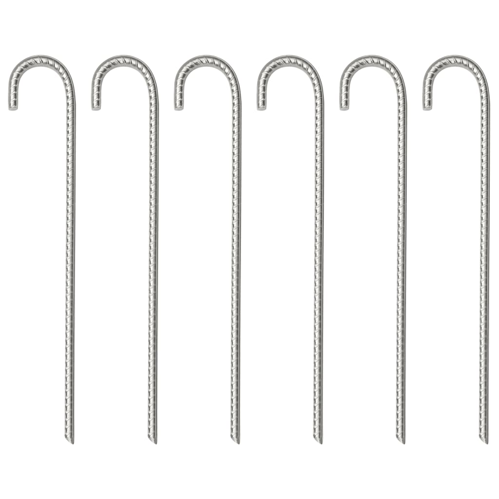Tentharingen 6 st Ø10 mm 37 cm gegalvaniseerd staal