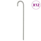 Tentharingen 37 cm gegalvaniseerd staal Ø10 mm (12 st)