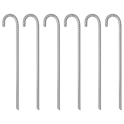 Tentharingen 6 st Ø12 mm 41,5 cm gegalvaniseerd staal