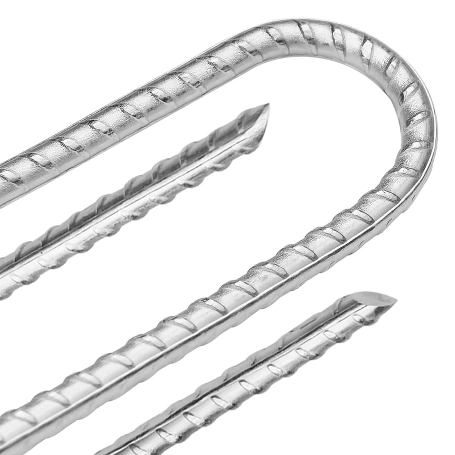 Tentharingen 6 st U-vormig Ø7 mm 30 cm gegalvaniseerd staal
