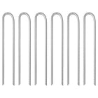 Tent pegs 6 pc U-shaped Ø10 mm 37 cm galvanized steel
