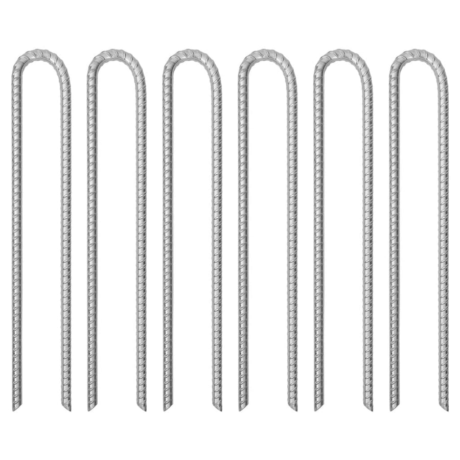 Tentharingen 6 st U-vormig Ø12 mm 41,5 cm gegalvaniseerd staal