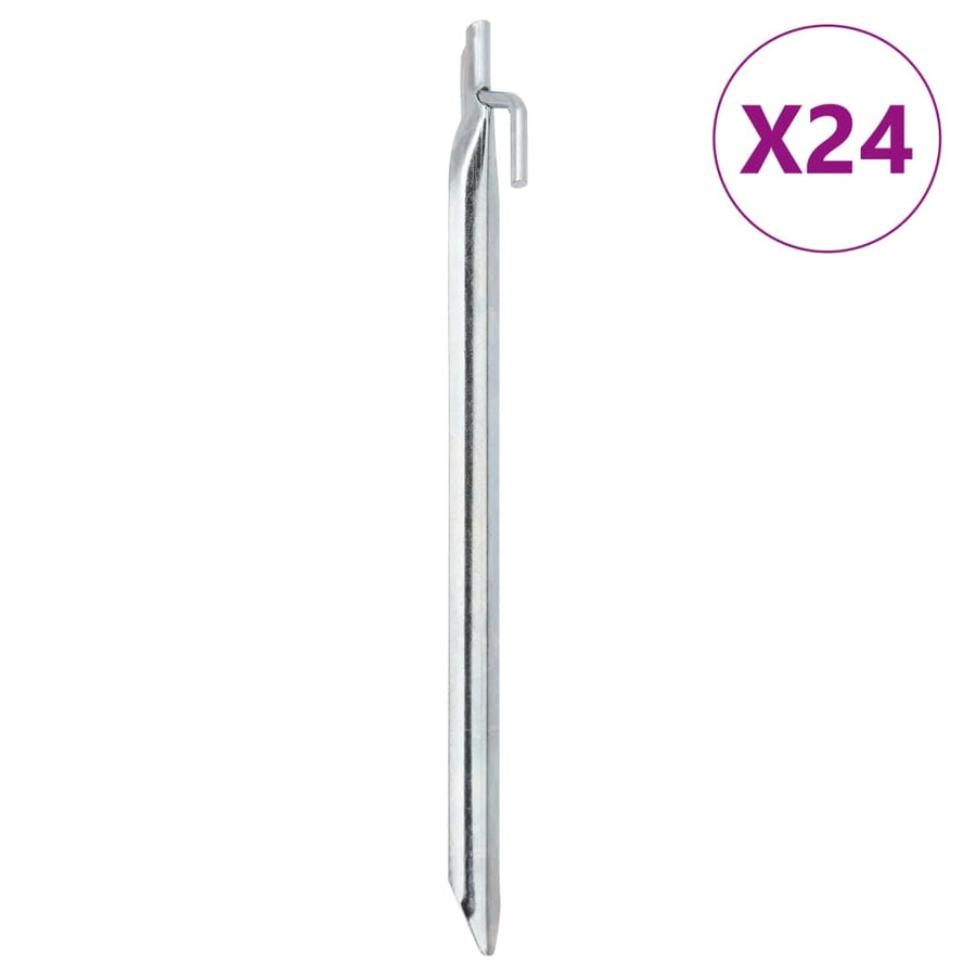 Tentharingen 24 st V-vormig Ø20 mm 29,5 cm gegalvaniseerd staal