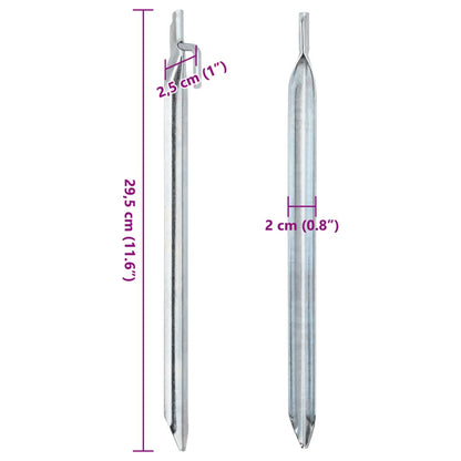 Tentharingen 24 st V-vormig Ø20 mm 29,5 cm gegalvaniseerd staal