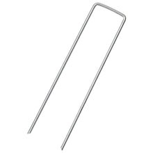 Grondharingen 25 st U-vormig 15x3,5 cm gegalvaniseerd staal