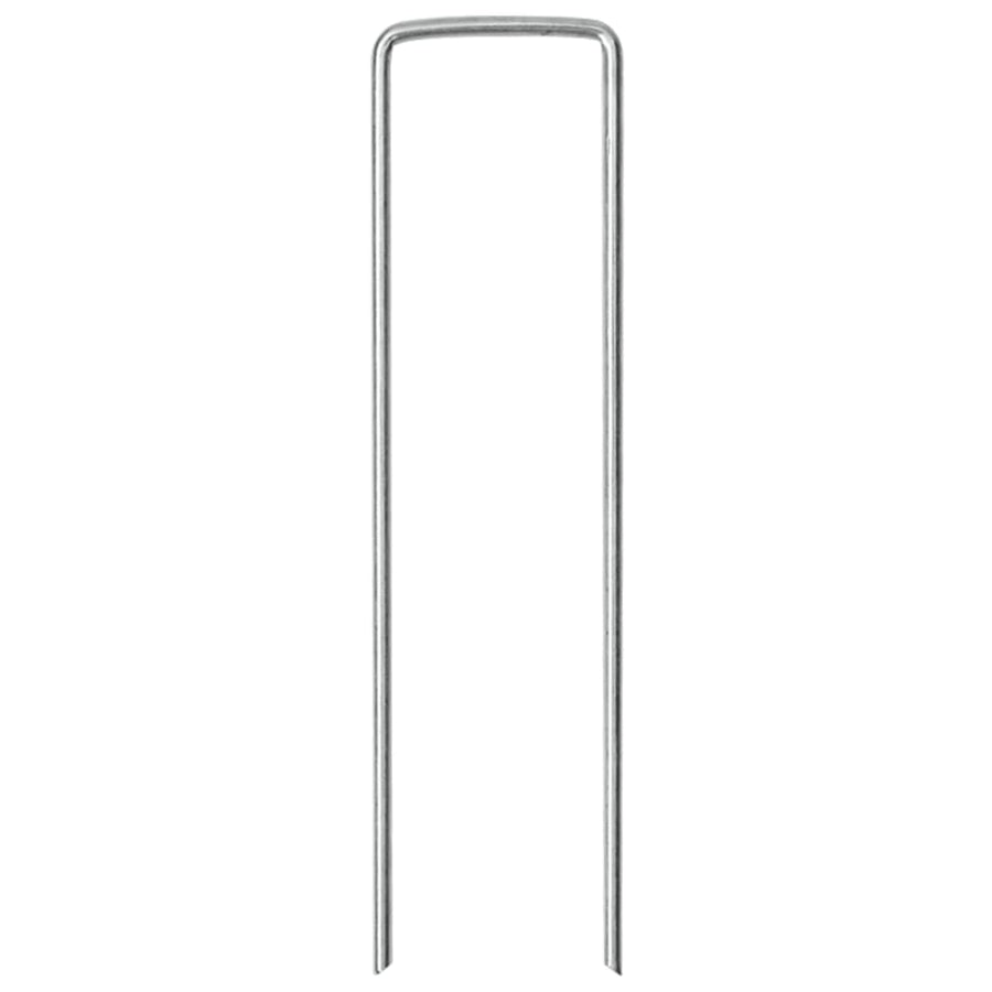 Grondharingen 25 st U-vormig 15x3,5 cm gegalvaniseerd staal