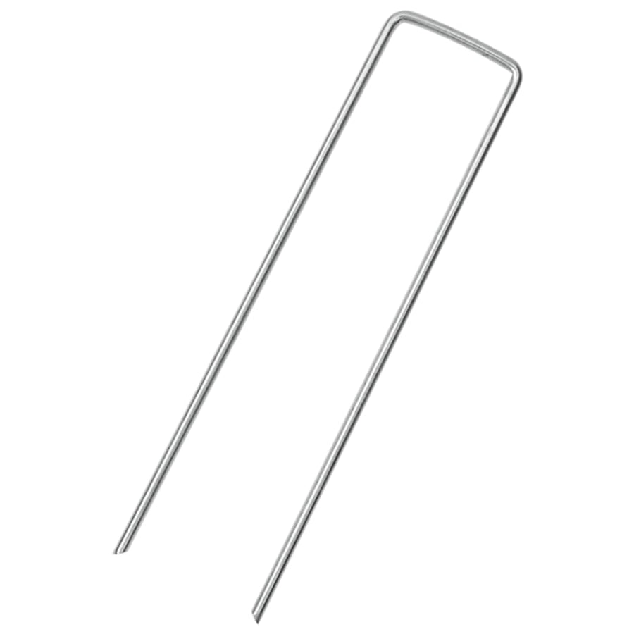 Grondharingen 50 st U-vormig 15x3,5 cm gegalvaniseerd staal