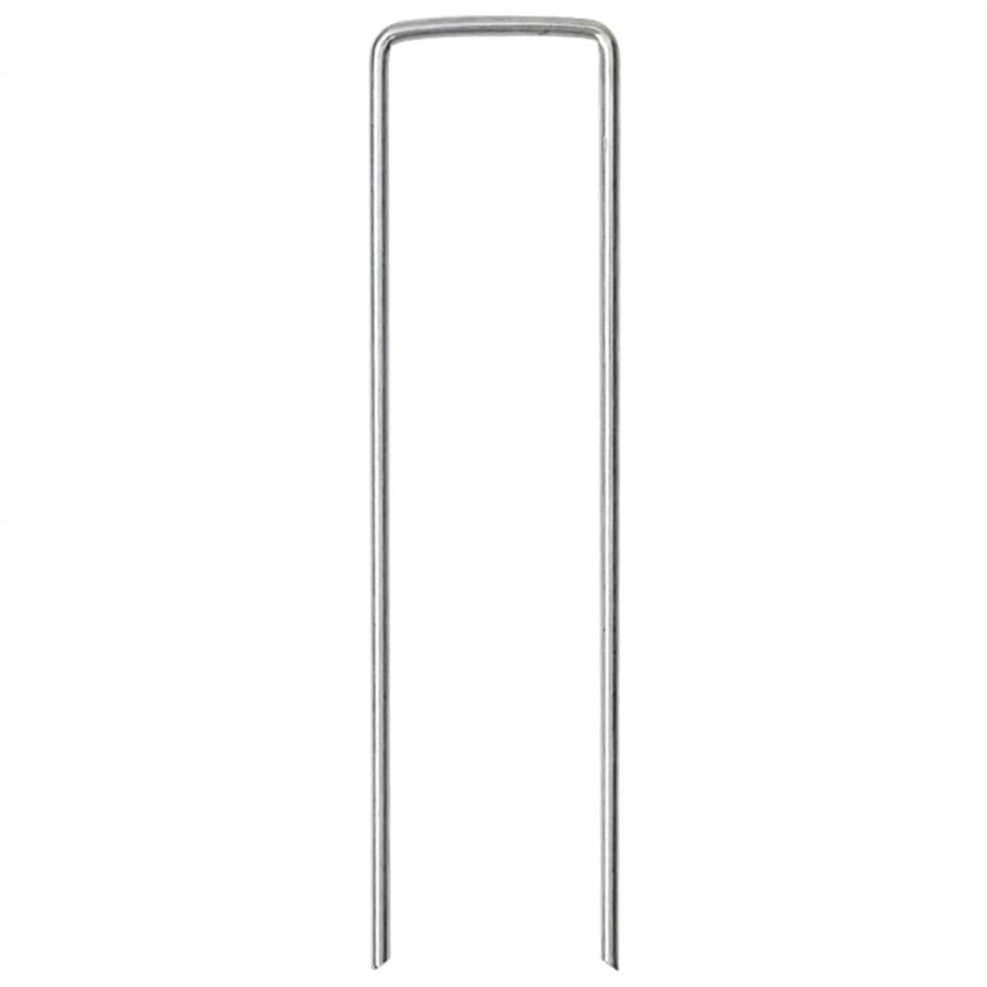 Grondharingen 50 st U-vormig 15x3,5 cm gegalvaniseerd staal