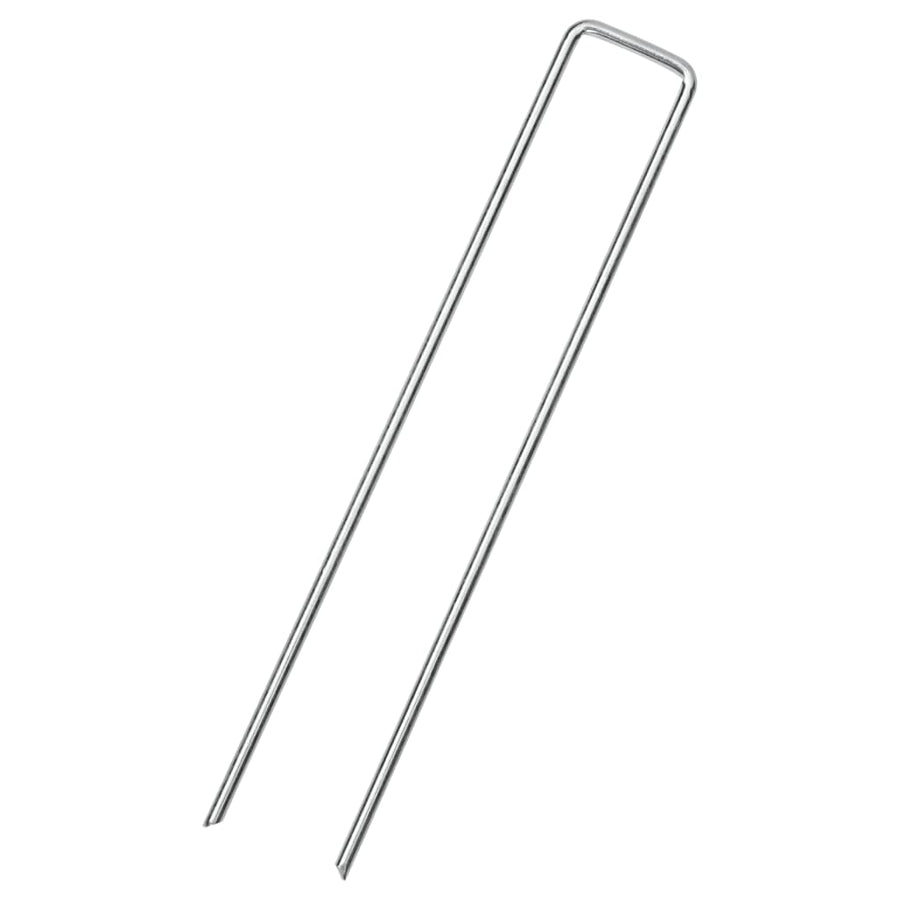Grondharingen 25 st U-vormig 20x4 cm gegalvaniseerd staal