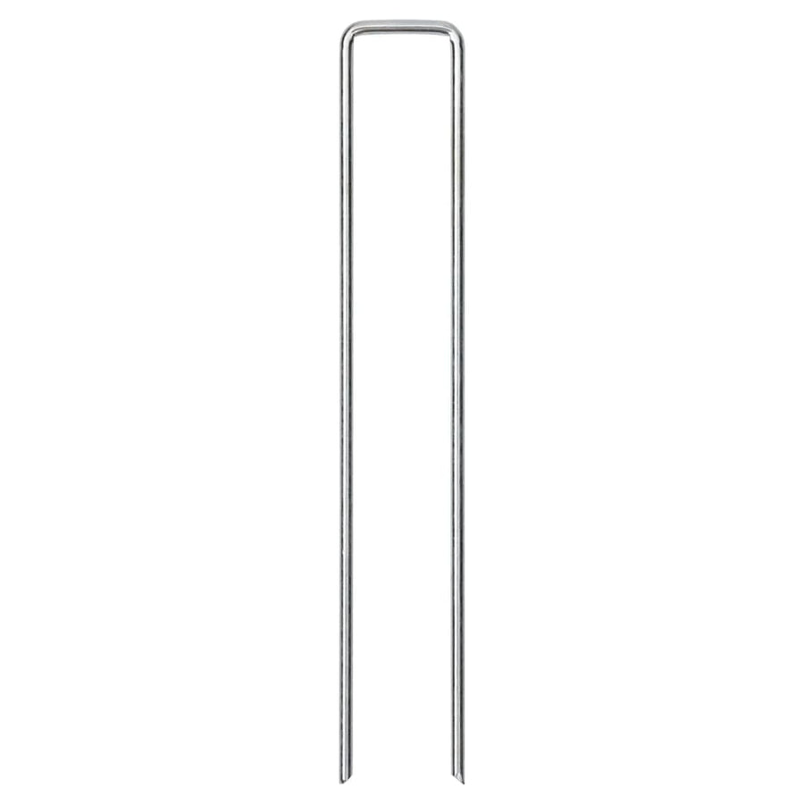 Grondharingen 25 st U-vormig 20x4 cm gegalvaniseerd staal
