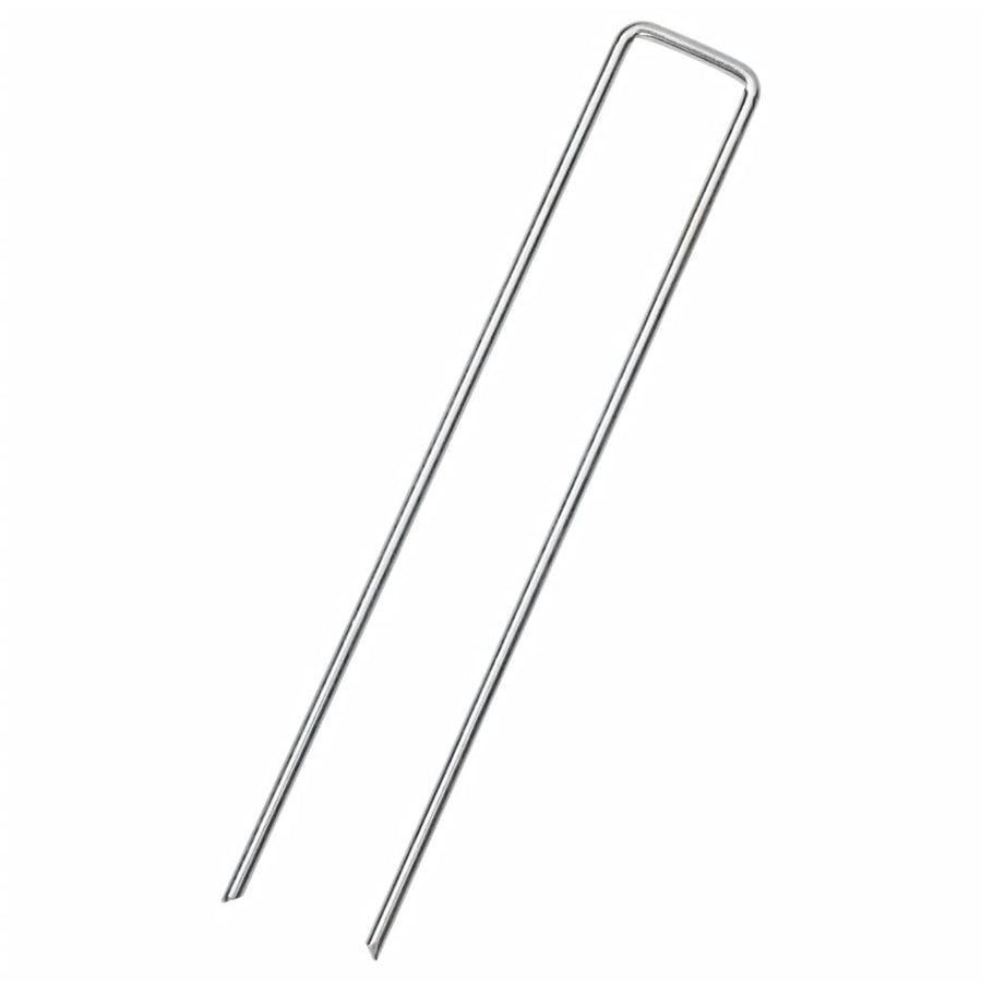 Grondharingen 50 st U-vormig 20x4 cm gegalvaniseerd staal