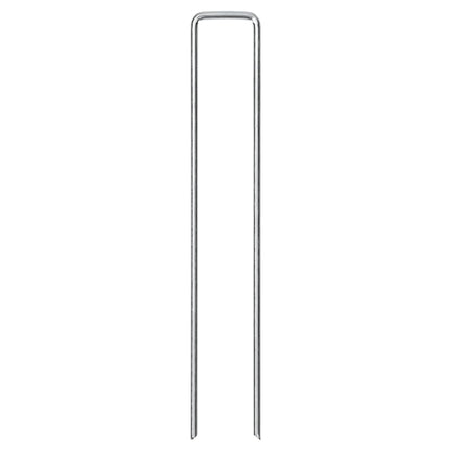Grondharingen 50 st U-vormig 20x4 cm gegalvaniseerd staal
