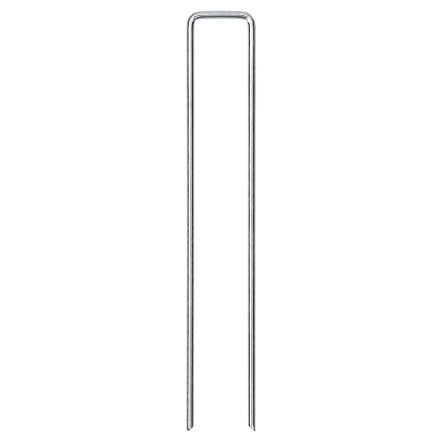 Grondharingen 50 st U-vormig 20x4 cm gegalvaniseerd staal