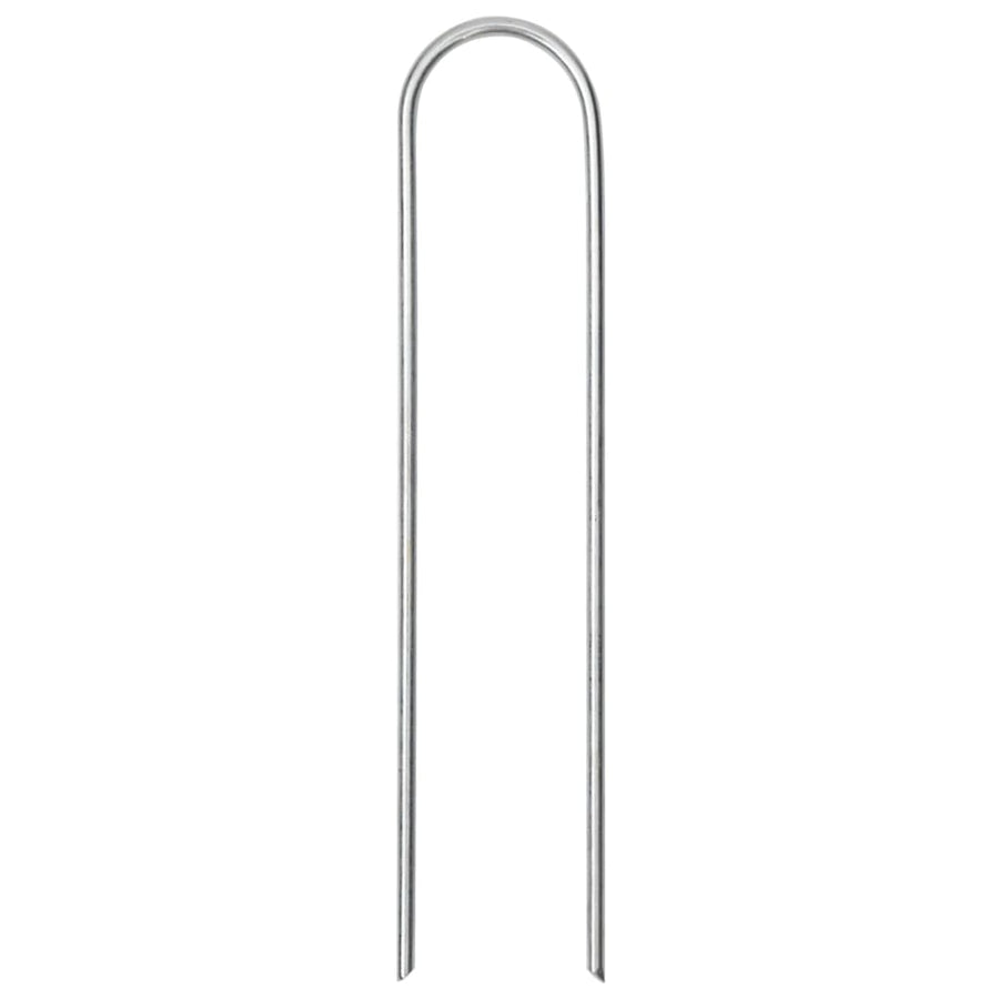 Grondharingen 50 st U-vormig 15x3,5 cm gegalvaniseerd staal