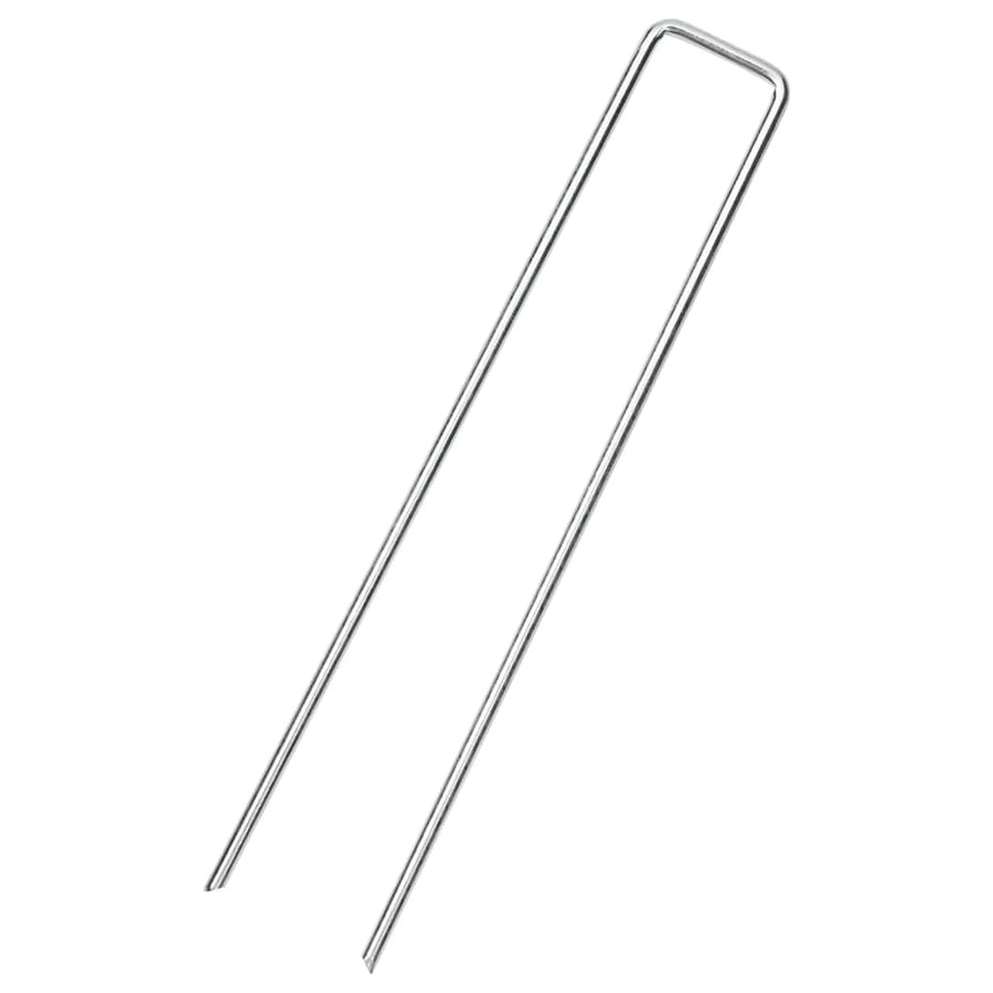 Grondharingen 25 st U-vormig 20x3,5 cm gegalvaniseerd staal