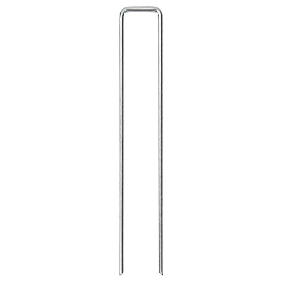 Grondharingen 25 st U-vormig 20x3,5 cm gegalvaniseerd staal