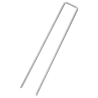 Grondharingen 50 st U-vormig 20x3,5 cm gegalvaniseerd staal