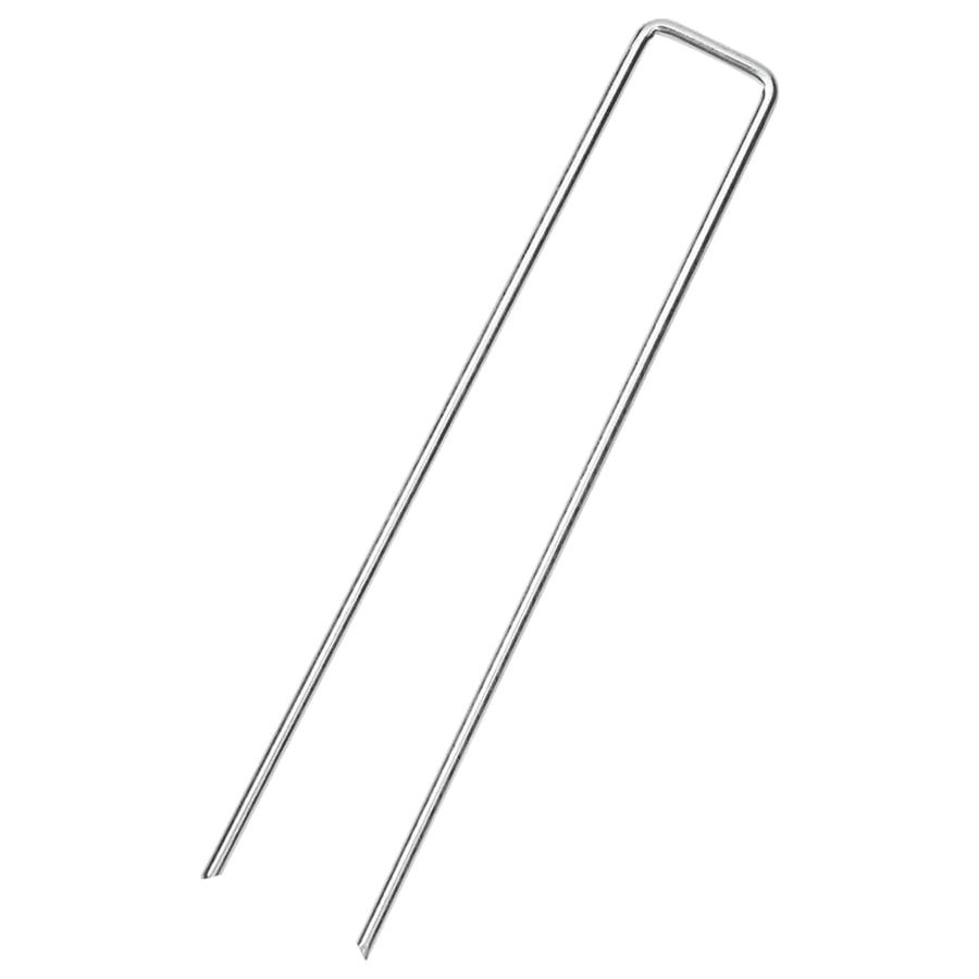 Grondharingen 50 st U-vormig 20x3,5 cm gegalvaniseerd staal