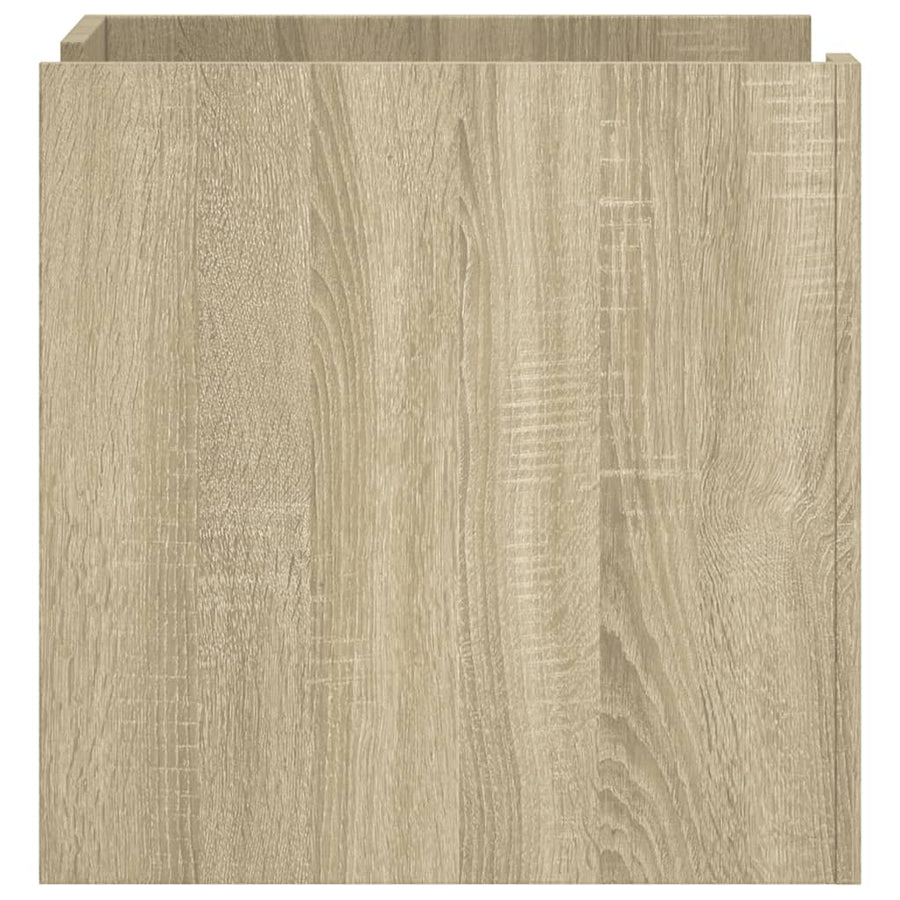 Nachtkastje 45x50x50 cm bewerkt hout sonoma eikenkleurig