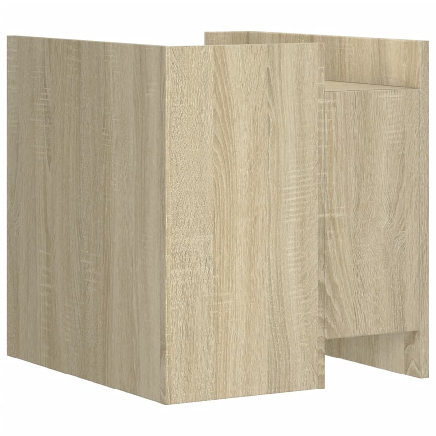 Nachtkastje 45x50x50 cm bewerkt hout sonoma eikenkleurig