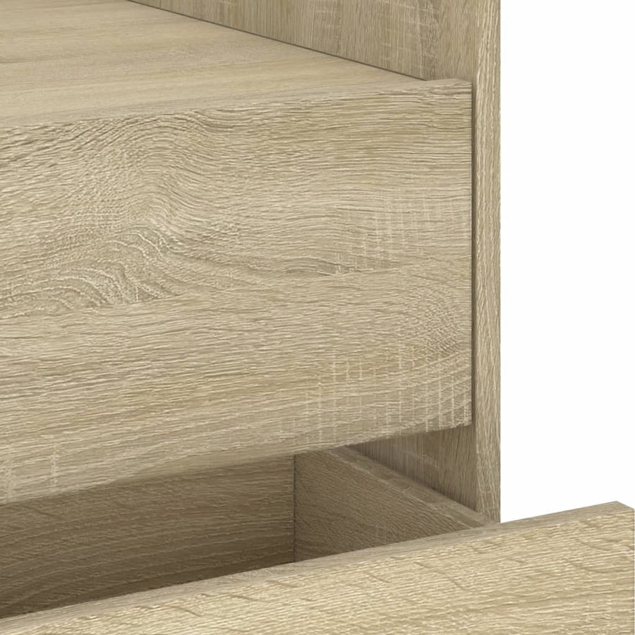 Nachtkastje 45x50x50 cm bewerkt hout sonoma eikenkleurig