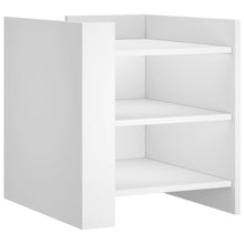 Nachtkastje 45x50x50 cm bewerkt hout wit