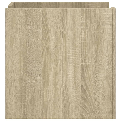 Nachtkastje 45x50x50 cm bewerkt hout sonoma eikenkleurig