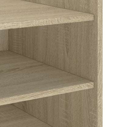Nachtkastje 45x50x50 cm bewerkt hout sonoma eikenkleurig
