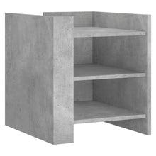 Nachtkastje 45x50x50 cm bewerkt hout betongrijs