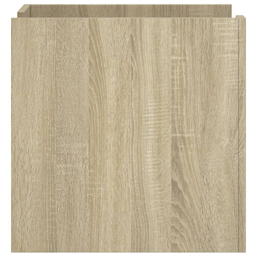Nachtkastje 45x50x50 cm bewerkt hout sonoma eikenkleurig