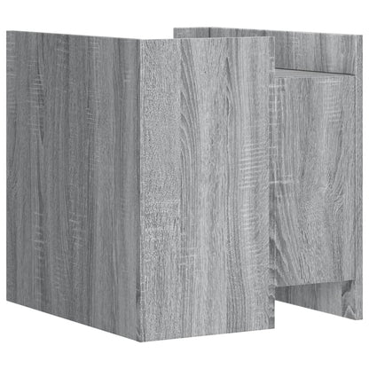 Nachtkastje 45x50x50 cm bewerkt hout grijs sonoma eikenkleurig