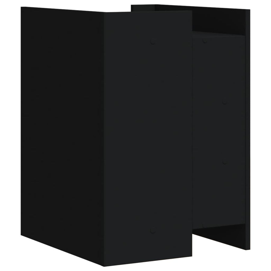 Nachtkastje 45x50x65 cm bewerkt hout zwart