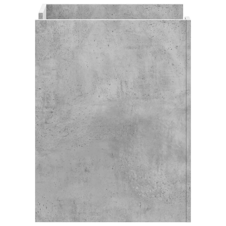 Nachtkastje 45x50x65 cm bewerkt hout betongrijs