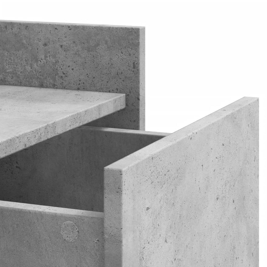 Nachtkastje 45x50x65 cm bewerkt hout betongrijs