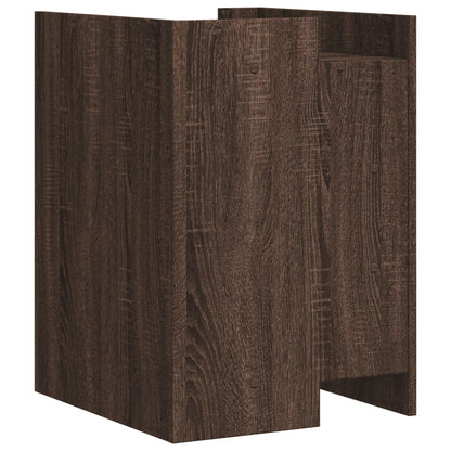 Nachtkastje 45x50x65 cm bewerkt hout bruin eikenkleurig