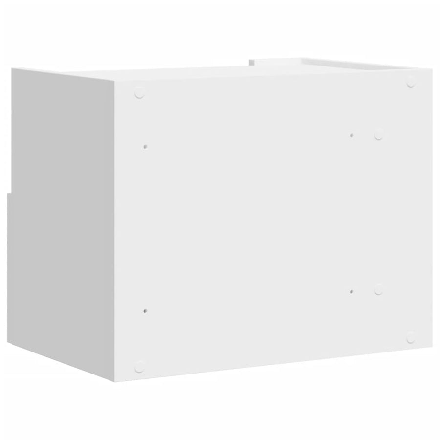 Nachtkastje wandgemonteerd 45x30x35 cm wit