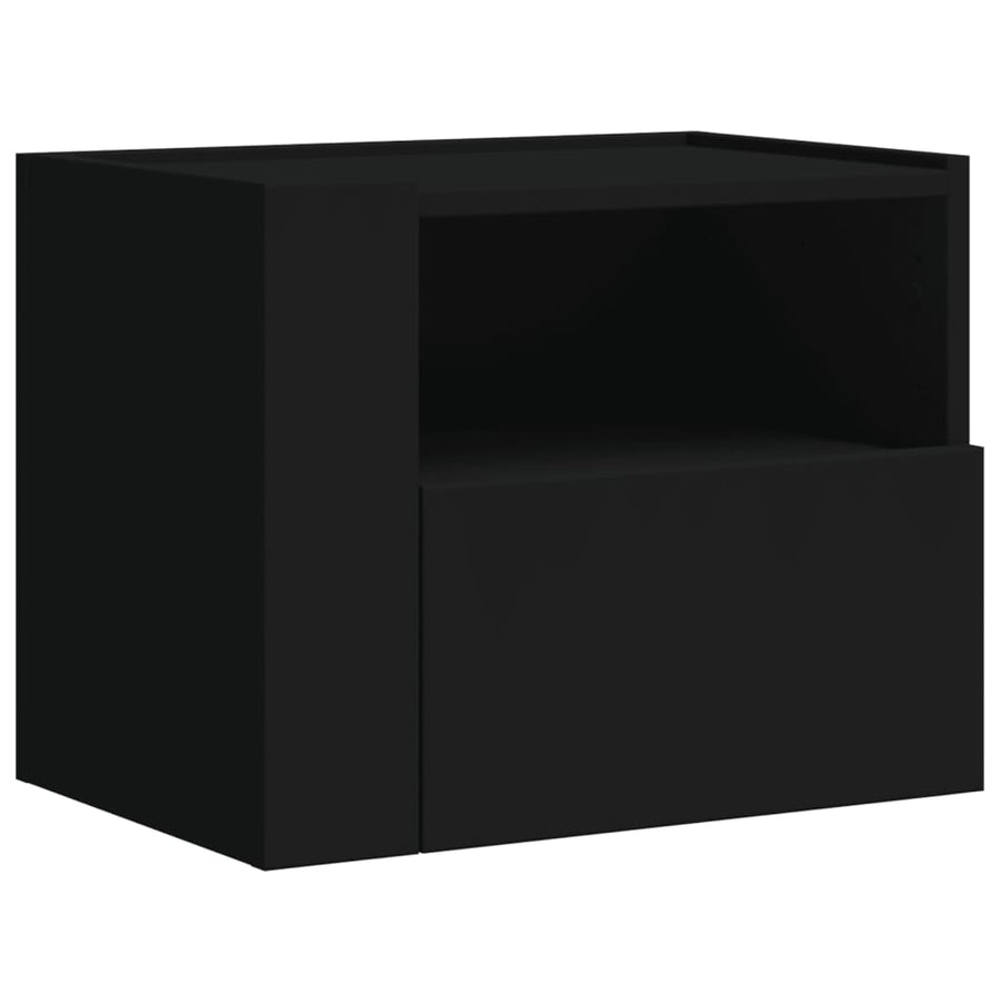 Nachtkastjes 2 st wandgemonteerd 45x30x35 cm wit