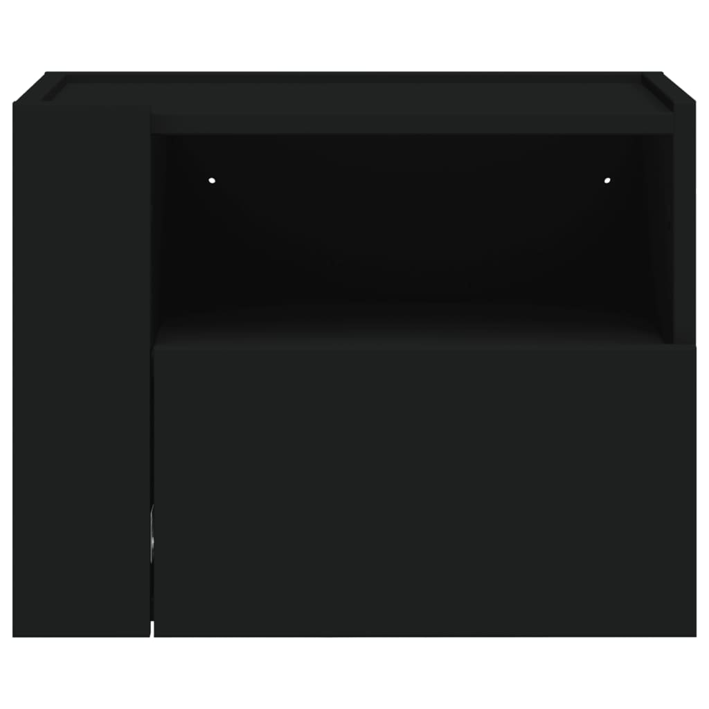 Nachtkastjes 2 st wandgemonteerd 45x30x35 cm wit